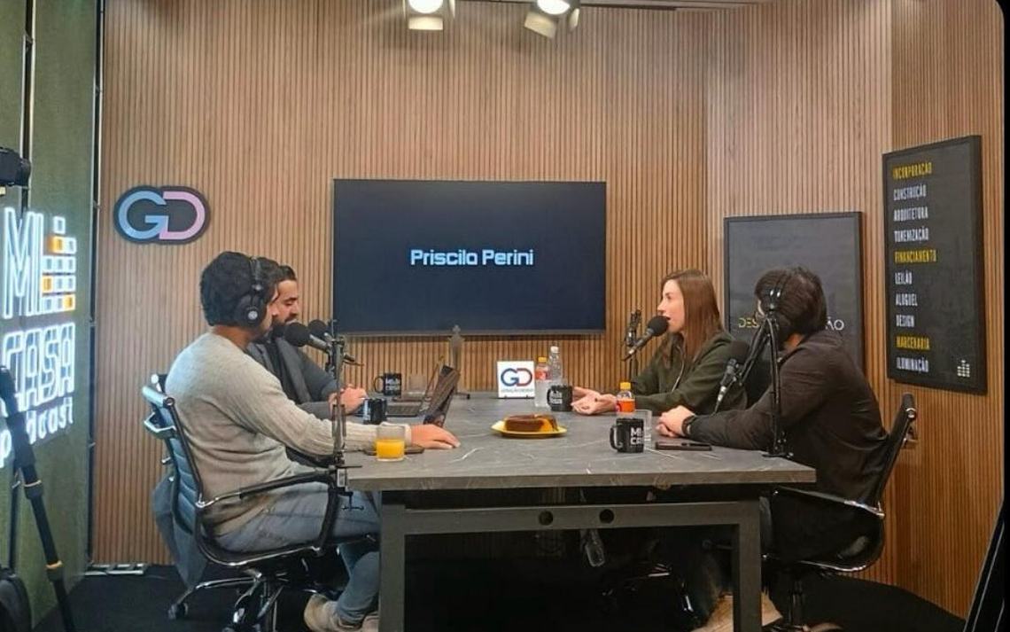 Gravação do MiCasa Podcast no estúdio próprio da AV2Play em Alphaville